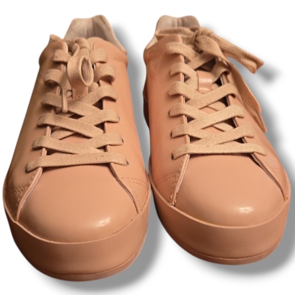 Rag & Bone Spazzolato Pink Leather Sneakers - Picture 5 of 11